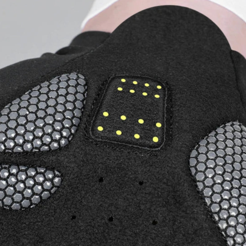 Fingerless MTB gloves with high-density palm protection and elastic fit