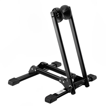 Black adjustable stand on a white background