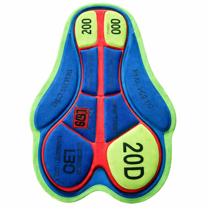 Colorful shoe insole with brand logo on a white background