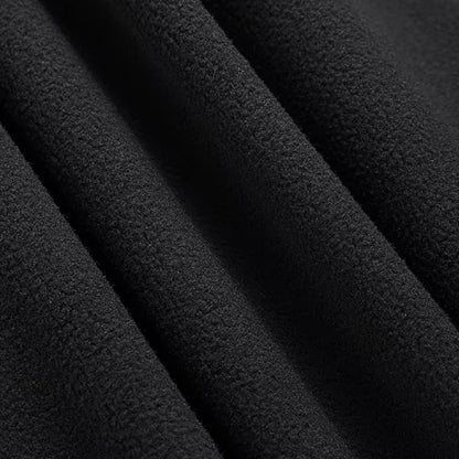 Close-up of black fabric with a textured pattern