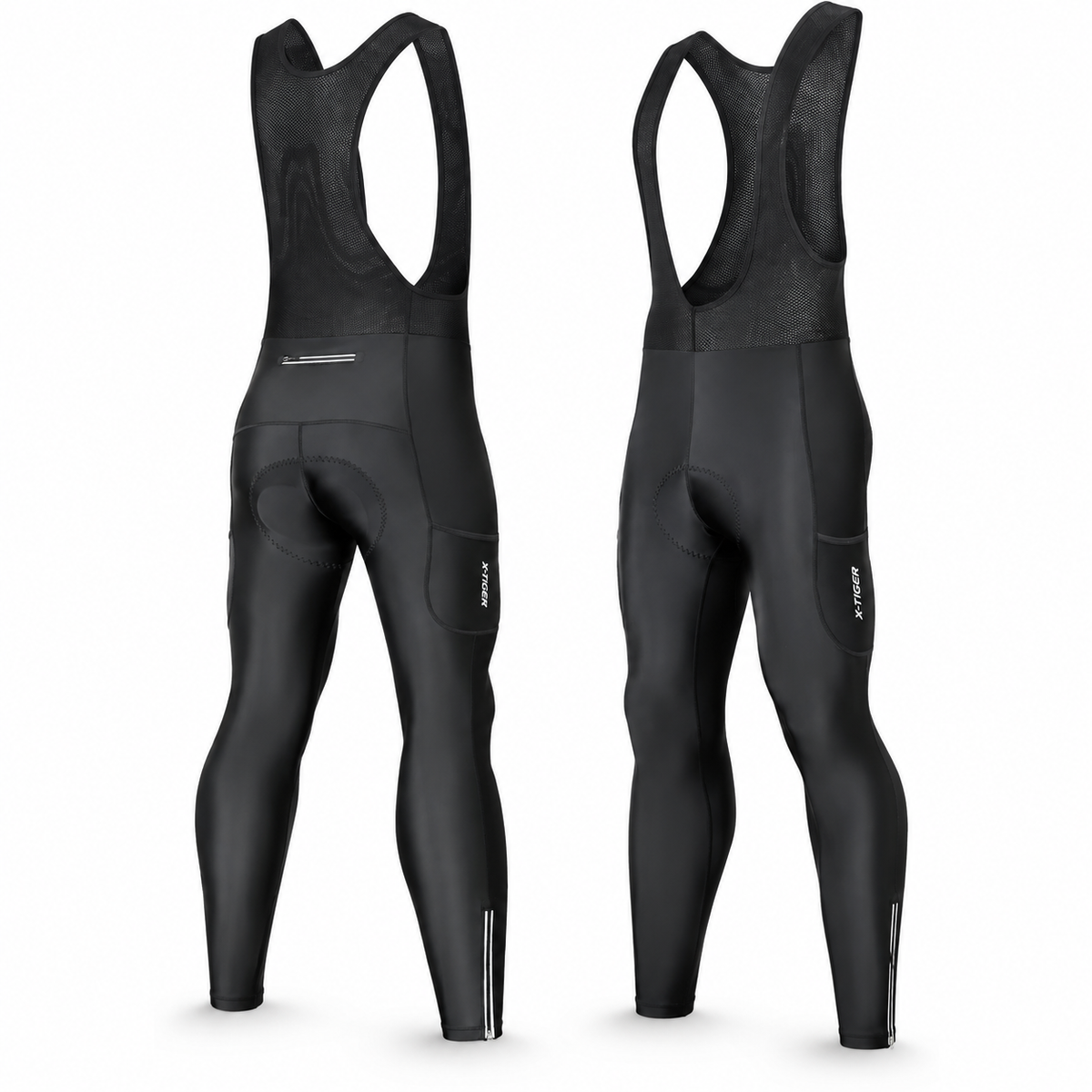 Cycling Pants Padded - Men’s Thermal Bib or Non-Bib Winter Tights