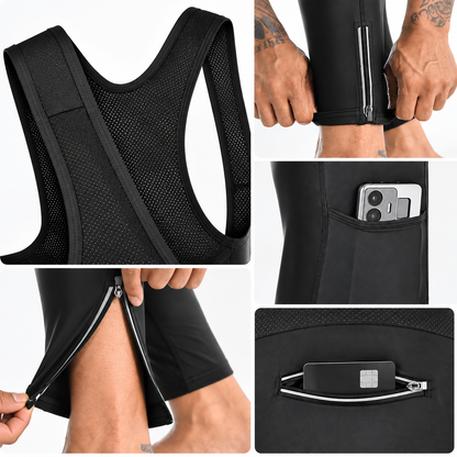 Cycling Pants Padded - Men’s Thermal Bib or Non-Bib Winter Tights