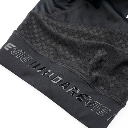 Professional cycling shorts flat lay black product view