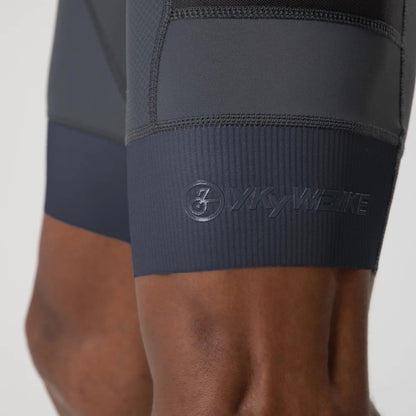 Cycling shorts mesh side pocket close-up detail
