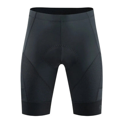 Cycling shorts flat lay black and gray color variants