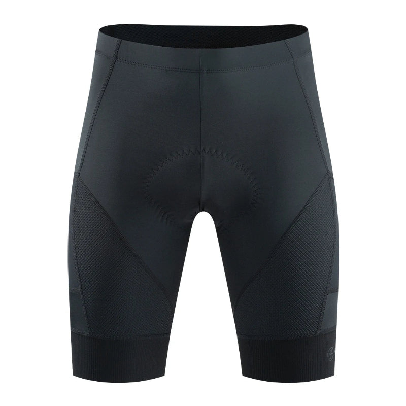 Men's gray cycling shorts variant on model front view