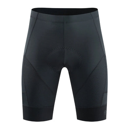 Men's gray cycling shorts variant on model front view