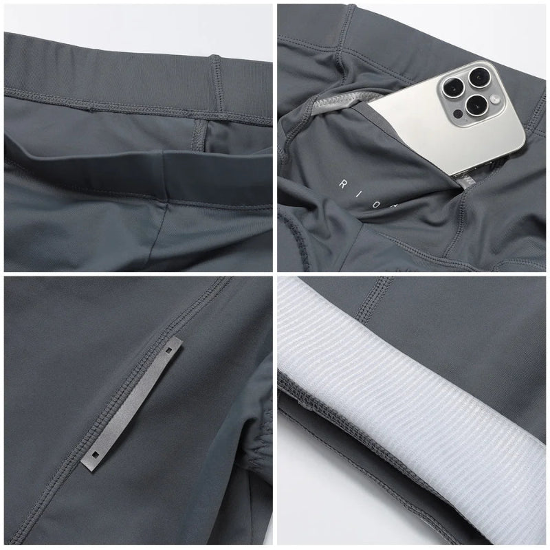 Cycling tights 5cm non-slip silicone leg band close-up