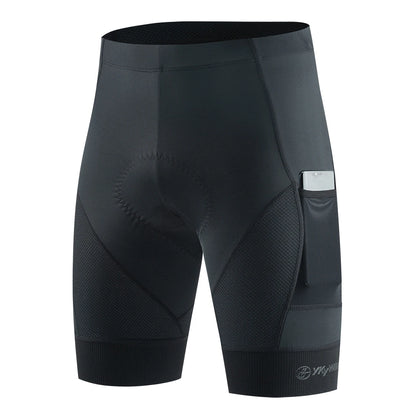 Cycling shorts pocket capacity demonstration with phone