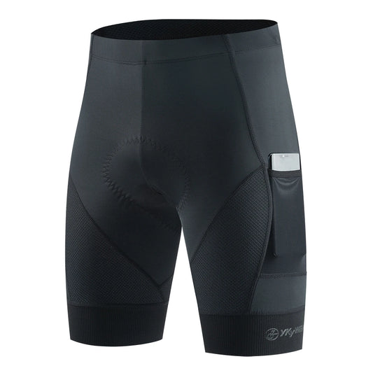 Cycling shorts pocket capacity demonstration with phone