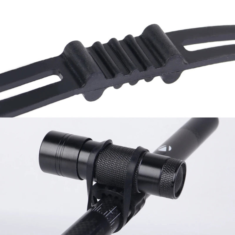 Bike Light Mount Silicone Bands – Universal Bicycle Handlebar Light Holder 10PCS