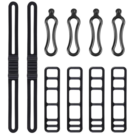 Bike Light Mount Silicone Bands – Universal Bicycle Handlebar Light Holder 10PCS