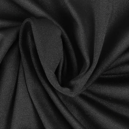 Close-up of black fabric with folds