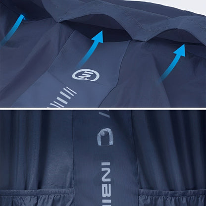 Lightweight men's cycling jacket with full zipper and weather protection