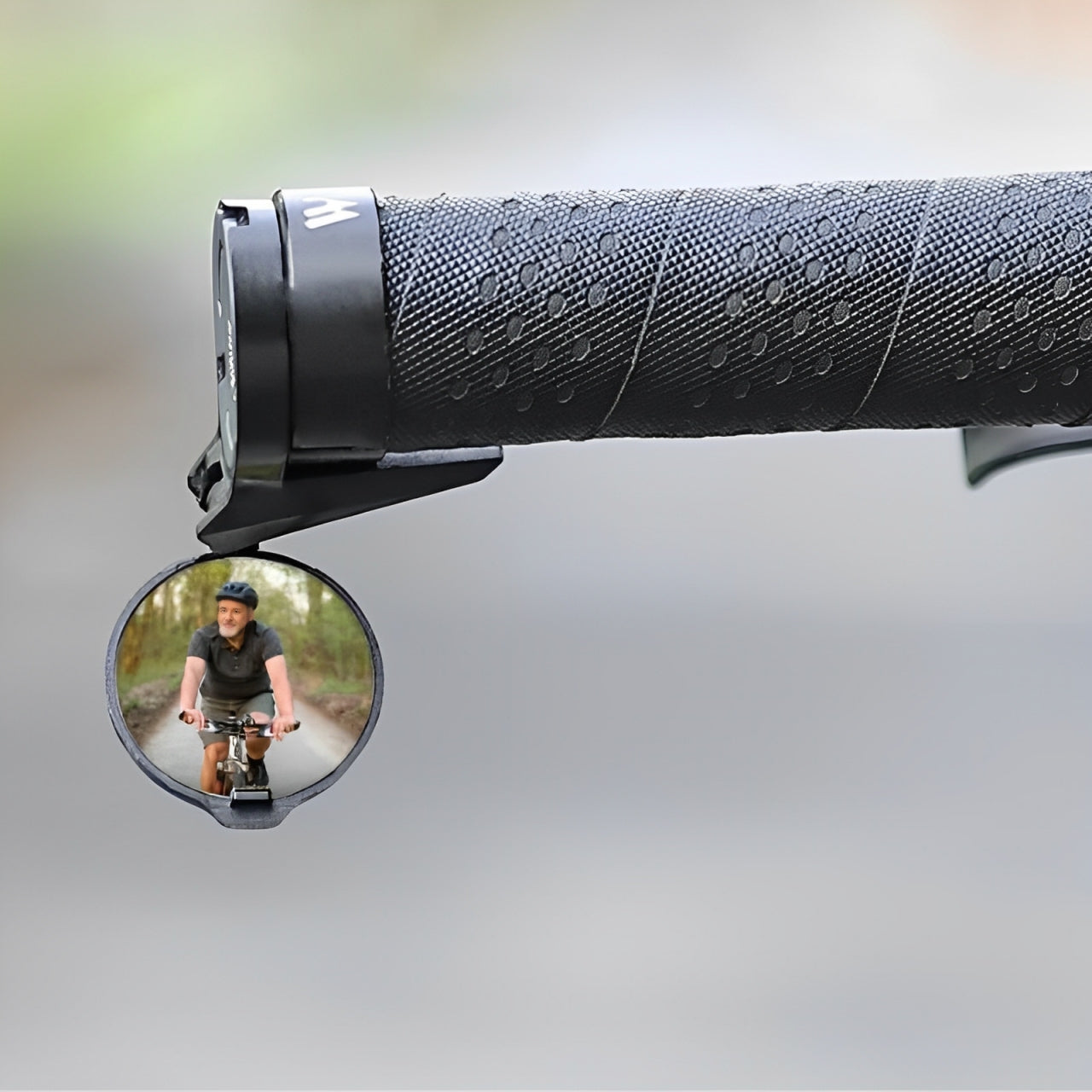 bike mirror next to installation wrench accessory