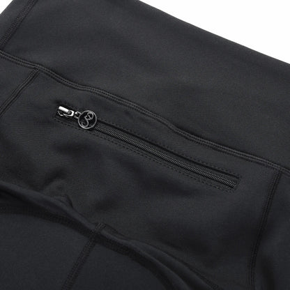 Close-up of a black jacket with a zipper pocket on a white background