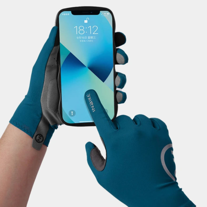 spandex and nylon full finger gloves ideal for mountain or road biking