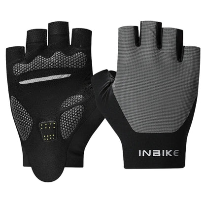 Black and gray gloves on a white background