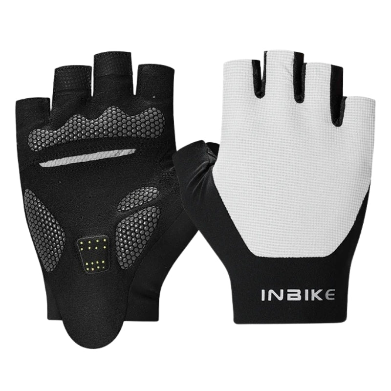 Black and white gloves  on a white background