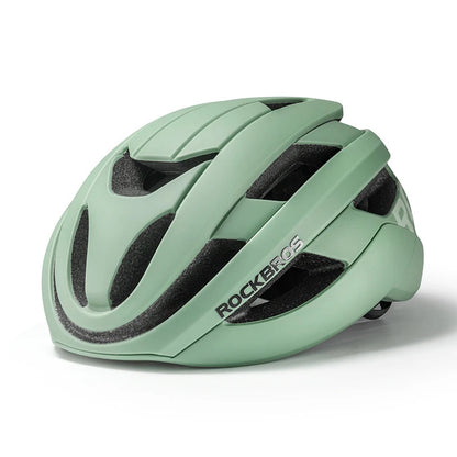 Green helmet on a white background