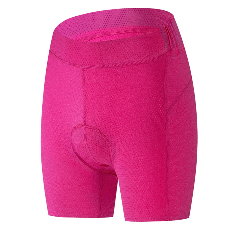 Pink cycling shorts on a white background
