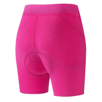 Pink cycling shorts on a white background