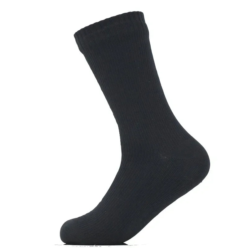 Black sock on a white background